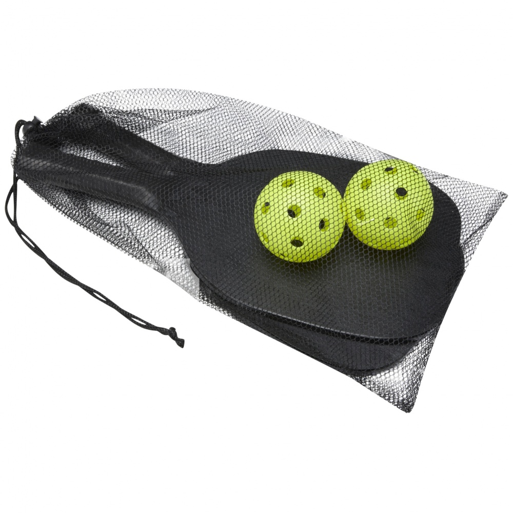 Logo trade corporate gift photo of: Enrique paddle set in mesh pouch