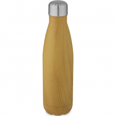 Logotrade promotional giveaway image of: Cove 500 ml vacuum insulated stainless steel bottle with wood print