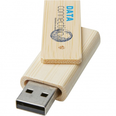 Logo trade promotional giveaways picture of: Rotate 4GB bamboo USB flash drive