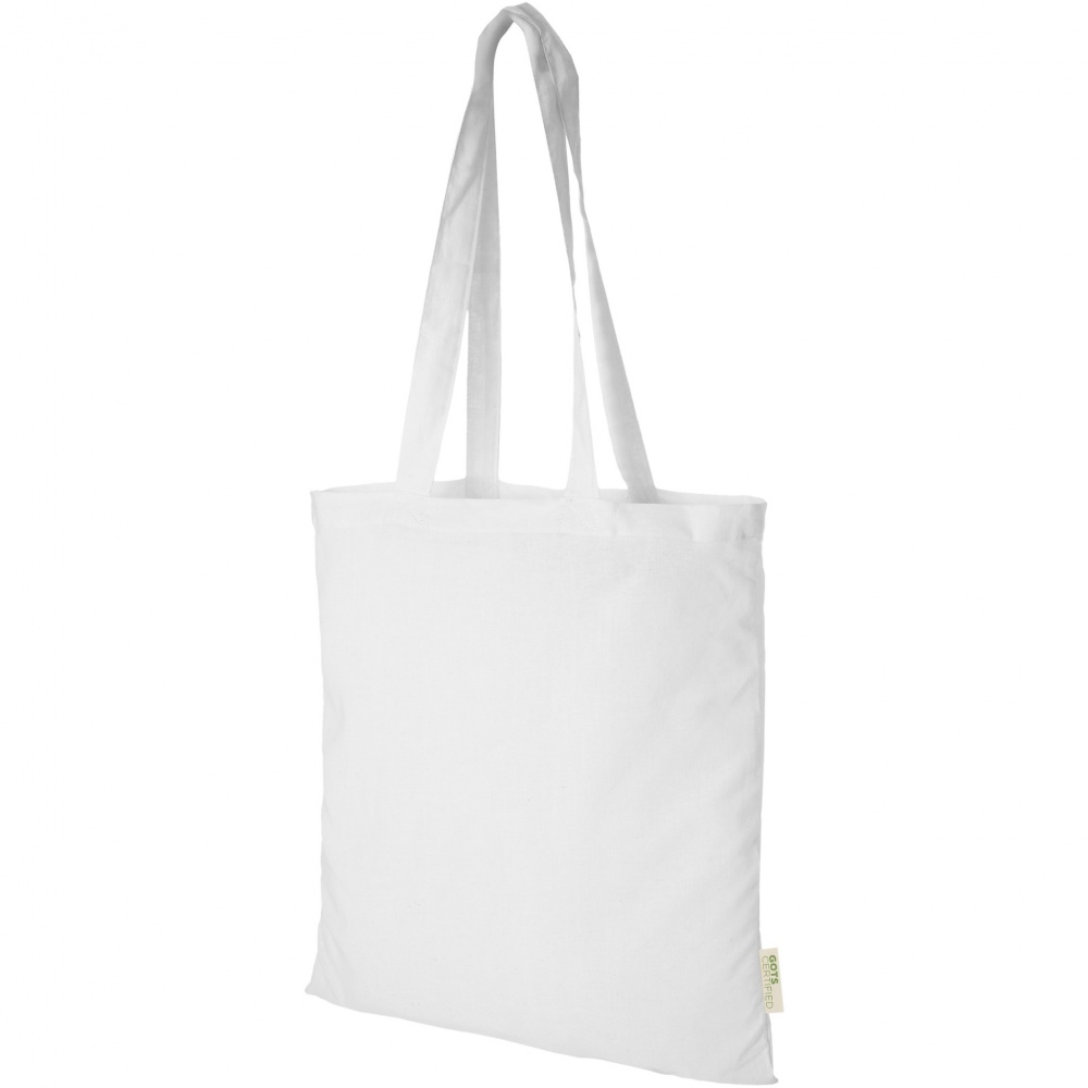 Logotrade business gift image of: Orissa 140 g/m² organic cotton tote bag 7L