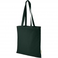 Orissa 140 g/m² organic cotton tote bag 7L, Dark green