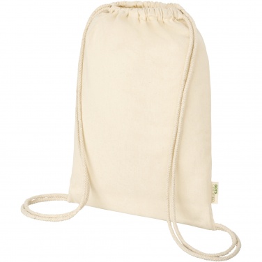 Logotrade corporate gift picture of: Orissa 140 g/m² organic cotton drawstring bag 5L