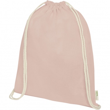 Logotrade promotional item picture of: Orissa 140 g/m² organic cotton drawstring bag 5L