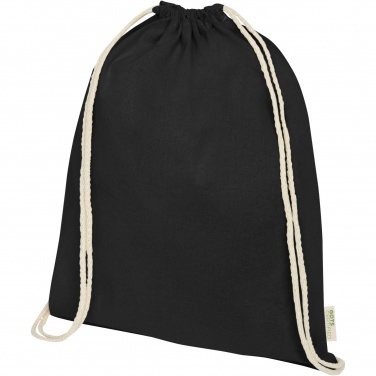 Logo trade promotional gifts picture of: Orissa 140 g/m² organic cotton drawstring bag 5L