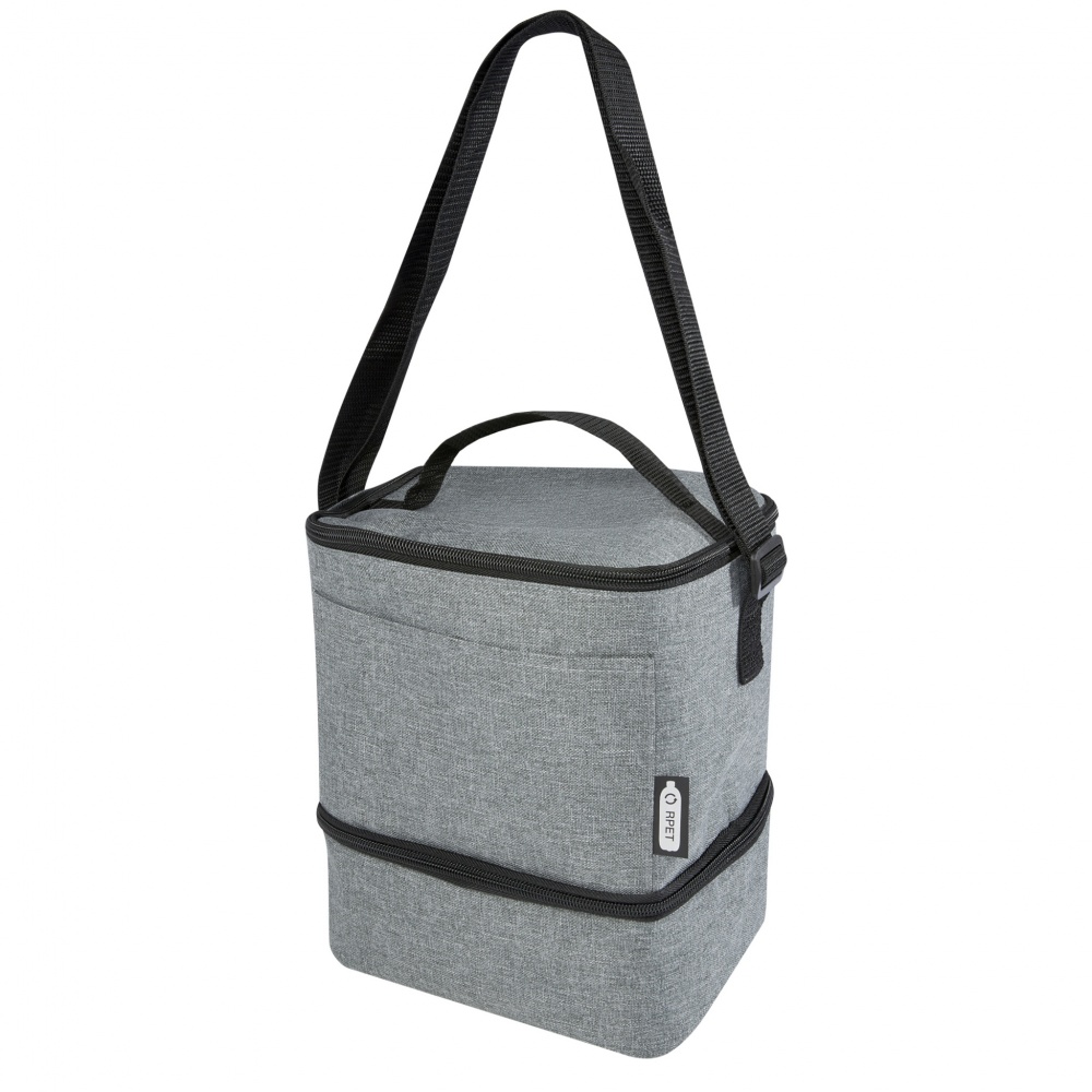 Logotrade corporate gift image of: Tundra 9-can GRS RPET lunch cooler bag 9L