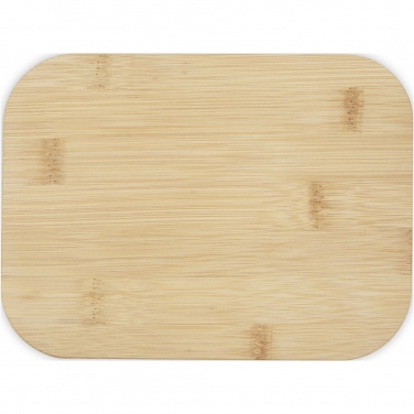 Logo trade promotional giveaways picture of: Roby glass lunch box with bamboo lid