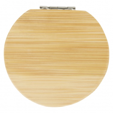 Logo trade promotional giveaways picture of: Afrodit bamboo pocket mirror