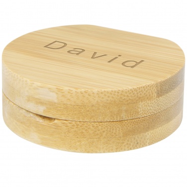 Logotrade promotional giveaways photo of: Afrodit bamboo pocket mirror