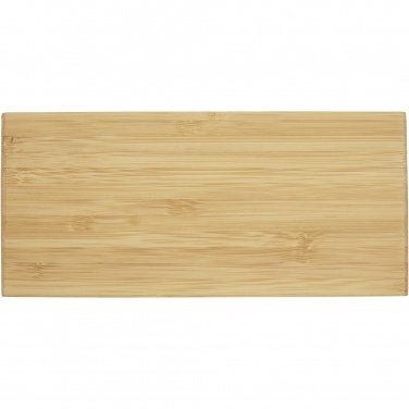 Logo trade promotional products picture of: Minata bamboo wireless charger with clock
