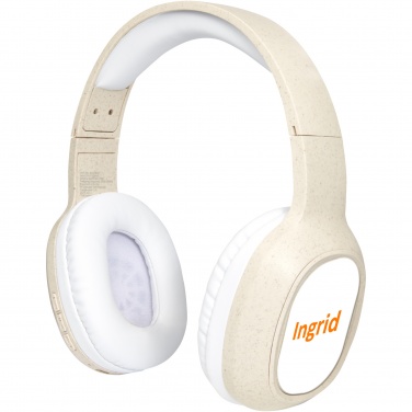 Logotrade corporate gift image of: Riff wheat straw Bluetooth® headphones with microphone