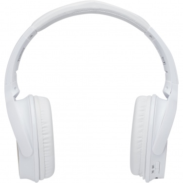 Logo trade promotional item photo of: Athos bamboo Bluetooth® headphones with microphone