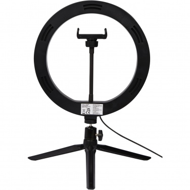 Logo trade promotional gift photo of: Studio ring light for selfies and vlogging with phone holder and tripod