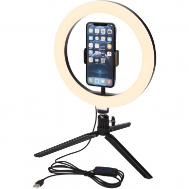 Logotrade promotional merchandise photo of: Studio ring light for selfies and vlogging with phone holder and tripod