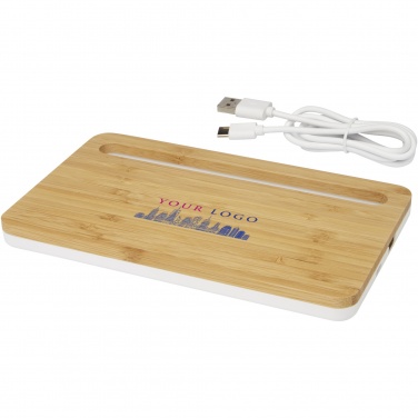 Logotrade promotional merchandise picture of: Medake 10W bamboo wireless charger