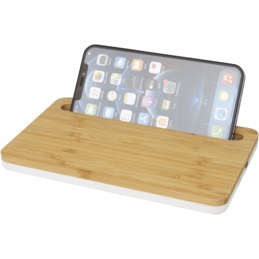 Logo trade promotional merchandise photo of: Medake 10W bamboo wireless charger