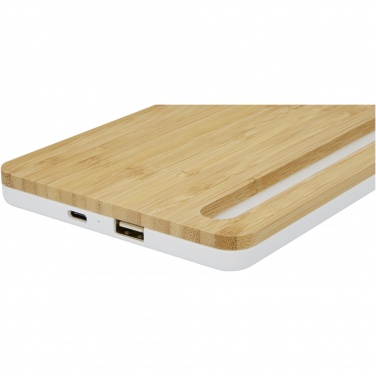 Logo trade promotional giveaway photo of: Medake 10W bamboo wireless charger