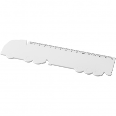 Logotrade promotional gifts photo of: Tait 15 cm lorry-shaped recycled plastic ruler