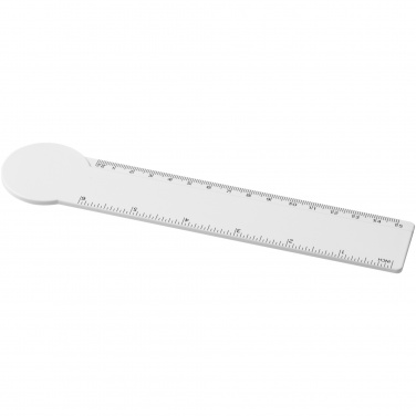 Logo trade business gift photo of: Tait 15 cm circle-shaped recycled plastic ruler 