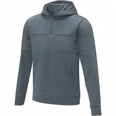 Logo trade promotional products picture of: Sayan men's half zip anorak hooded sweater