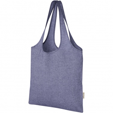 Logo trade advertising products picture of: Pheebs 150 g/m² recycled cotton trendy tote bag 7L