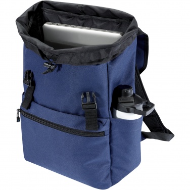 Logotrade advertising products photo of: REPREVE® Our Ocean™ 15" GRS RPET laptop backpack 19L