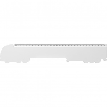 Logotrade promotional product picture of: Tait 30cm lorry-shaped recycled plastic ruler