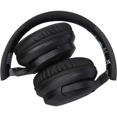 Logo trade promotional merchandise photo of: Loop recycled plastic Bluetooth® headphones