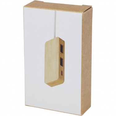 Logotrade promotional product picture of: Tapas bamboo USB hub