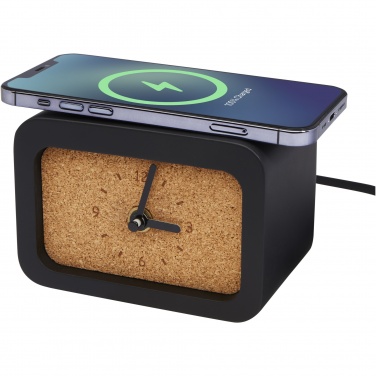 Logotrade corporate gifts photo of: Momento wireless limestone charging desk clock