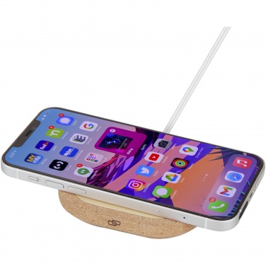 Logotrade promotional gift image of: Cerris 15W cork wireless charging pad