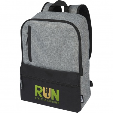 Logo trade promotional gift photo of: Reclaim 15" GRS recycled two-tone laptop backpack 14L