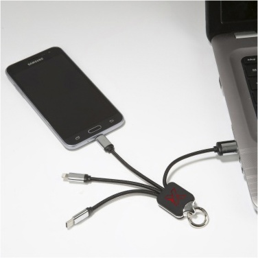 Logo trade promotional giveaways image of: SCX.design C15 quatro light-up cable