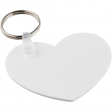 Logotrade promotional products photo of: Tait heart-shaped recycled keychain