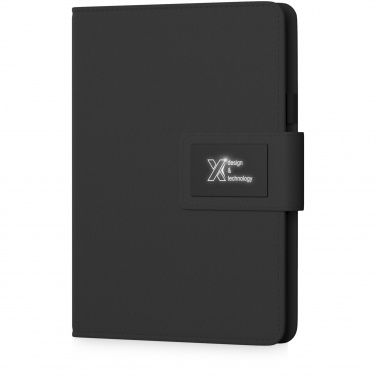 Logo trade promotional giveaways picture of: SCX.design O16 A5 light-up notebook power bank