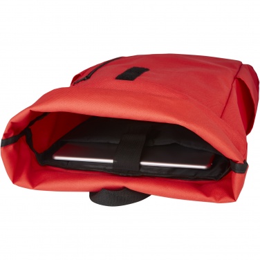 Logo trade corporate gifts image of: Byron 15.6" GRS RPET roll-top backpack 18L