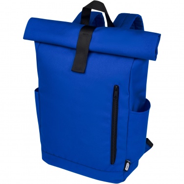 Logotrade promotional gift image of: Byron 15.6" GRS RPET roll-top backpack 18L