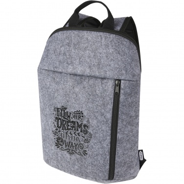 Logo trade promotional products image of: Felta GRS recycled felt cooler backpack 7L