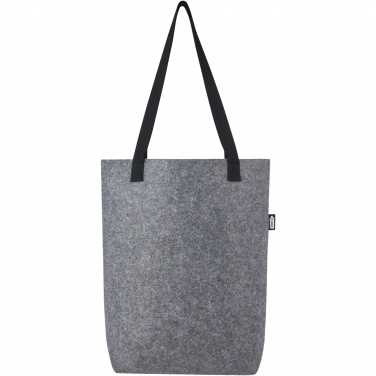 Logotrade promotional giveaway image of: Felta GRS recycled felt tote bag with wide bottom 12L