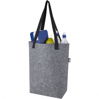 Logo trade advertising products picture of: Felta GRS recycled felt tote bag with wide bottom 12L