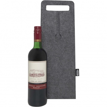 Logotrade corporate gift picture of: Felta 75 cl GRS recycled felt wine bag