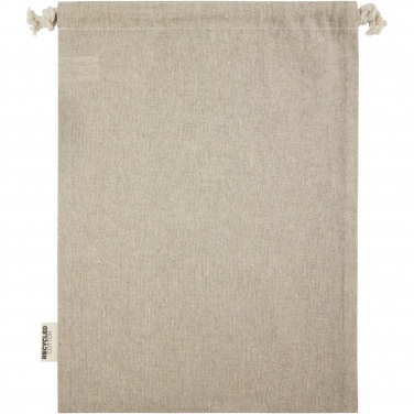 Logo trade advertising products picture of: Pheebs 150 g/m² GRS recycled cotton gift bag large 4L