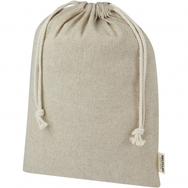 Logotrade corporate gift image of: Pheebs 150 g/m² GRS recycled cotton gift bag large 4L