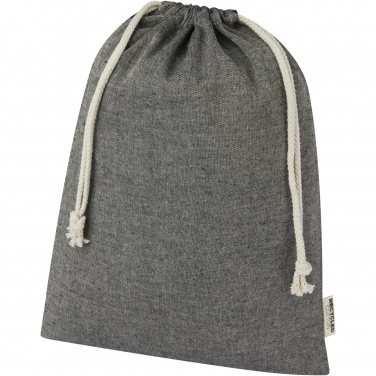 Logo trade promotional giveaways image of: Pheebs 150 g/m² GRS recycled cotton gift bag large 4L