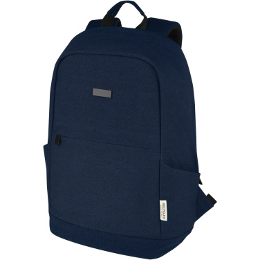 Logotrade corporate gift image of: Joey 15.6" GRS recycled canvas anti-theft laptop backpack 18L