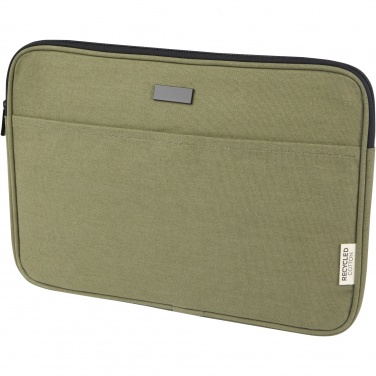 Logo trade corporate gifts image of: Joey 14" GRS recycled canvas laptop sleeve 2L