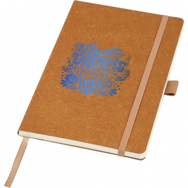 Logo trade promotional products image of: Kilau recycled leather notebook 