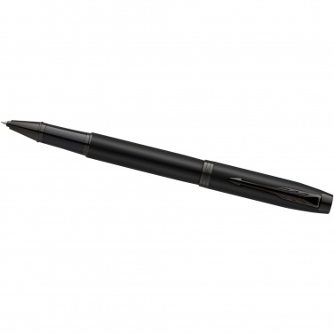 Logo trade promotional merchandise image of: Parker IM achromatic ballpoint and rollerball pen set with gift box