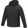 Notus men's padded softshell jacket, Solid black