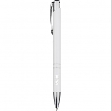 Logo trade promotional giveaways image of: Moneta recycled aluminium ballpoint pen