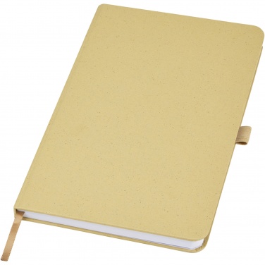 Logo trade advertising products picture of: Fabianna crush paper hard cover notebook